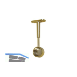 Schrankrohrlager Rund 2 geschlossen � 25 mm, Zamak vergoldet