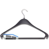 Kleiderb�gel Sopdu starr, mit Hosensteg und 2 Rockhackerl, Kunststoff schwarz