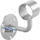 Bar-Reling Wandst�tze gekr�pft f�r Rohr-� 38 mm, H:105 mm, Edelstahl geschliffen