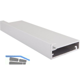 ALUMIS Alurahmenprofil breit, L�nge 2500 per Stange, natur eloxiert