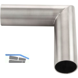 Bar-Reling Eckverbinder 90 Grad, f�r Rohr-� 38 mm, Edelstahl geschliffen