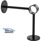 Bar-Reling Boden-Wandst�tze Wien f�r Rohr-� 38 mm, Stahl Schwarz