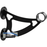 Bar-Reling Wandst�tze mit Diagonalstrebe Linz f�r Rohr-� 38 mm, Stahl Schwarz