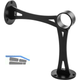 Bar-Reling Boden-Wandst�tze Linz f�r Rohr-� 38 mm, Stahl Schwarz