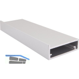 ALUMIS Alurahmenprofil breit 50/20,2 mm L�nge 2500 mm per Stange, natur eloxiert