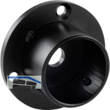 Bar-Reling Wandrosette f�r Rohr-� 38 mm, Stahl Schwarz beschichtet