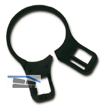 Haltering Hotel-Kleiderb�gel Osiris DM 35 mm Verschluss Kunststoff schwarz