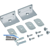 ALU-STYLE GP System Befestigungsset f�r Korpus alufarbig