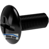 Spezialschraube SO Oval 4/5/6, f�r Schrankrohrlager, M6 x 15mm, Stahl schwarz