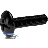 Spezialschraube SO Oval 4/5/6, f�r Schrankrohrlager, M6 x 25mm, Stahl schwarz