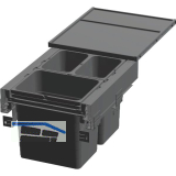 NINKA Abfalltrennsystem eins2pack Push-to-open KB 450 mm Dunkelgrau