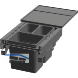 NINKA Abfalltrennsystem eins2pack Push-to-open KB 500 mm Dunkelgrau