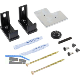 ALU-STYLE GP System Befestigungsset Wand-Boden schwarz
