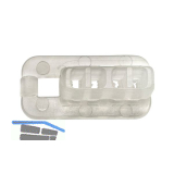 Universal-Feststeller f�r Laufschienen Alu, Kunststoff transparent