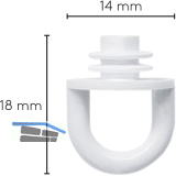 LEHA Feststeller Karniese Kunststoff wei�