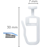 LEHA Liftgleiter Karniese Kopf rund Kunststoff wei�