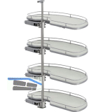 VS Cornerstone Maxx Eckauszug Premea EH 1350/KB 1000/FB 500 mm links Silber