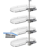 VS Cornerstone Maxx Eckauszug Premea EH 1350/KB 1000/FB 600 mm links Chrom