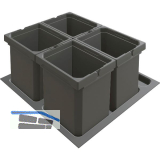 VS ENVI Free Plus Abfalltrennsystem KB 600/H�he 216 mm 4 x 6 L Lava