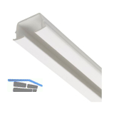 LEHA Lauf lose Karniese 5600 mm Kunststoff wei�