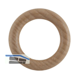 LEHA Vorhangring Holz Eiche hell lackiert