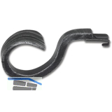 Ziertst�ck 252 Rustikal 125 mm Schmiedeeisen schwarz