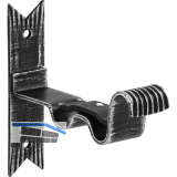 Wandhalter Vorhangstange Rustikal doppell�ufig Schmiedeeisen schwarz