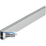 Schrankrohr Ninos 3000 mm auf Ma�, Aluminium natur eloxiert