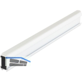 Schrankrohr Niobe 3000 mm auf Ma�, Aluminium wei� matt