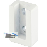 Schrankrohrlager Ninos, Zamak wei� matt lackiert