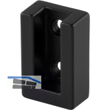 Schrankrohrlager Ninos, Zamak schwarz matt lackiert