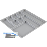 Einsatzschale 277 x 277 x 17 mm, Kunststoff grau