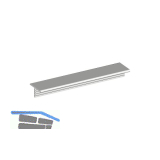 ALUMIS Frontrahmenprofil 2 zum Einnuten 5000 mm Aluminium silber eloxiert