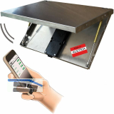 PS HooD Einbautresor 350 x 250 x 20, Edelstahl roh