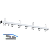 RONTEC Sicherheits-Wandgarderobe 55 S - 8446 1500 mm Aluminium natur eloxiert