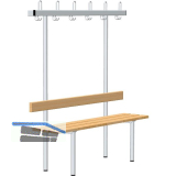 RONTEC Sitzbankst�nder einseitig 1000 mm Alu natur eloxiert