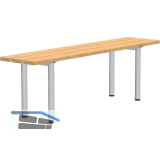 RONTEC Sitzbank freistehend 1500 mm Alu natur eloxiert