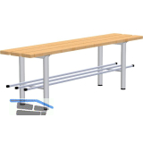 RONTEC Sitzbank freistehend mit Schuhablage 1000 mm Alu natur eloxiert