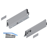 BLUM TANDEMBOX antaro Zarge H�he M, NL 300, Stahl grau RAL 9006