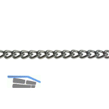 Zierkette gedreht Gliedergr��e 3 x 1 mm, Stahl vermessingt