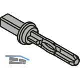 BLUM TIP-ON BLUMOTION Synchronisierungsadapter, Kunststoff RAL7035 lichtgrau