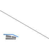 BLUM TIP-ON Synchronisierungswelle f�r TANDEM TIP-ON, L�nge 1340 mm, KS grau