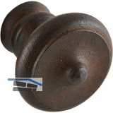 Knopf Duke � 30 mm, Eisen antik rostig gewachst