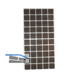 Filzgleiter 20 x 20 x 3 mm selbstklebend braun