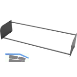 CONERO Schuhablage Breite 715 mm, Stahl schwarz