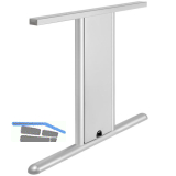 Tischgestell T 3000 Seitenteil V1 RAL 9006