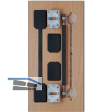 PLANO Top "Mega" Ausrichtbeschlag Alu schwarz, Fl�gelh�he 2100-2375 mm