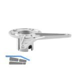 CAMAR Ersatz-Befestigungsplatte oben - Tischfuss zylindrisch/Aluminium � 50 mm