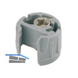 Einbohrteil PK2, Tablarst�rke 25 mm, Bohr � 18 mm, mit Exzenter, Kunststoff grau