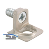 Tablar-Bodentr�ger PK2 Anschrauben Tablarst�rke 18/19 � 5 mm Zamak vernickelt